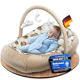 CHILDOO Babynest [inkl. Spielbogen] Baby Nestchen aus OEKOTEX Stoffen,...