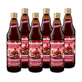 RABENHORST Granatapfel MUTTERSAFT BIO 6er Pack (6 x 700 ml) - 100 % purer...