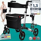 maxVitalis Rollator faltbar und leicht mit Sitz,...