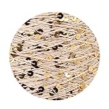 50/Ball 140M Hand gestricktes Baumwoll garn 3mm + 6mm Pailletten DIY für...