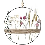 Trockenblumenkranz (30 * 30 cm) Türkranz Deko, DIY Natur...