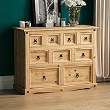 Vida Designs Corona Apothekerschrank mit 9 Schubladen, Kaufmannsschrank...