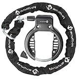 M-Wave Rahmenschloss mit Kette Ringchain, schwarz, 12314581