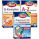 Abtei Vitalitäts Kombipaket für Deine Gesundheit - Magnesium 500 + A-Z...