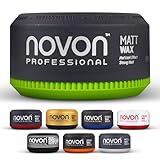 Novon Professional 3 x Matt Wax Haarwax|150 ml Styling-Gel|starkes Styling...