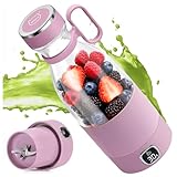 Tragbarer Mixer, MIAOKE 6-Klingen-Entsafterbecher für Saftshakes und...