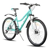 Hiland Mountainbike 26 Zoll MTB vorne Federung mit 21 Gänge Schaltung...