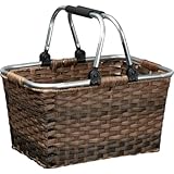 Rattan Einkaufskorb / Picknickkorb / Pilzkorb