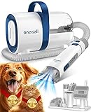 oneisall Hundeschermaschine mit Staubsauger, Super Saugkraft mit 12000 Pa...