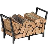 Bomclap Brennholzregal Metall, 81x33x46cm Kaminholzregal für innen und...