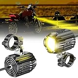 Kewig Motorrad LED Nebelscheinwerfer 60W Bernstein/Gelb Weiß Zweifarbige...