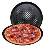 Eurohome Pizzablech mit Antihaftbeschichtung - Pizzaform Ofenbackblech rund...