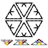 Yuanchu Billard Triangle Set, 6 Stück Magic Billiard Rack Schwarz...