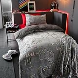 Catherine Lansfield Game Over Bettwäsche-Set, leuchtet im Dunkeln, Fleece,...