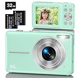 Digitalkamera Fotokamera mit 32GB Karte, 1080P FHD 44MP Kinder Kamera 2,4...