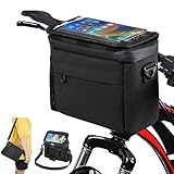 flintronic Fahrradkorb vorne Tasche, Wasserdichter Fahrradkorb Tasche mit...