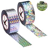 2 Rollen 80m x 2.4cm Vogelabwehr Vogelband, Vogelschreck Vogelabwehr,...