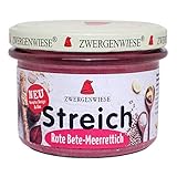 Zwergenwiese Bio Streich Aufstrich Rote Bete-Meerrettich, 180 g