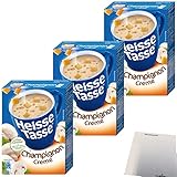 Erasco Heisse Tasse Champignon Creme Suppe 3er Pack (9 Beutel a 14g) + usy...