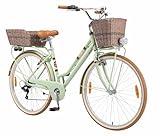 BIKESTAR Alu City Stadt Fahrrad 28 Zoll | 18 Zoll Rahmen, 7 Gang Shimano...