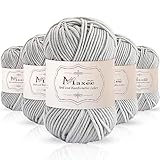 Maxee 250g(50gx5) Handstrickgarn Multicolor, Acryl Garn zum Stricken,...