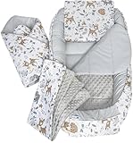 Medi Partners Babynest Nestchen Baby Set für Neugeborene - 100x60x15...