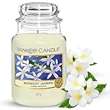 Yankee Candle Duftkerze im Glas (groß) – Midnight Jasmine – Kerze mit...