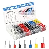 Quuylin Aderendhülsen Set 1800 Stück, Aderendhülsen 0,5 mm² - 10 mm²,...