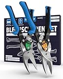 Blechschere Set gerader- & rechter Schnitt - [int. Millimeterskala] -...