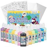 LM-Kreativ Window Color Set – Kleine Entdecker, 15 Fenstermalfarben á 60...