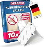 Gerobug® Kleidermottenfalle 10 Stück - Mottenfalle Kleidermotten mit 3...