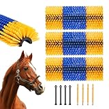 VEVOR Kratzbürste für Vieh, 3er-Set Viehbürste mit 6 Schrauben,...