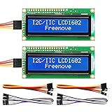 FREENOVE I2C IIC LCD 1602 Module (2 Pack), New Type TWI Serial 16x2...