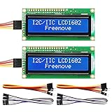 FREENOVE I2C LCD 1602 Module (2 Pack), New Type IIC TWI Serial 16x2...