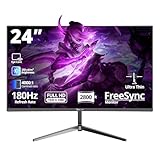 24 Zoll Curved Gaming Monitor mit 180Hz, FHD 1080p, 1ms Reaktionszeit,...