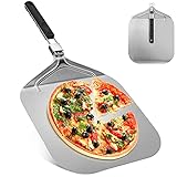 UIHOL Pizzaschieber Aluminium, Pizzaschaufel für den Grill Oder Ofe mit...
