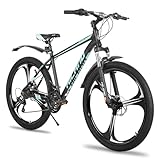 Hiland 26 Zoll Mountainbike für Erwachsene, Aluminiumrahmen, 21-Gang,...