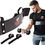 Bizeps Isolator Arm Blaster Curl + BONUS Premium Lifting Straps, Trizeps...