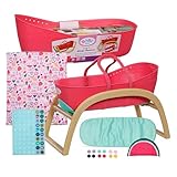 BABY Born 3 in 1 Wiege Pinplay - Puppenbett, Wiege & Trage mit Pins zum...