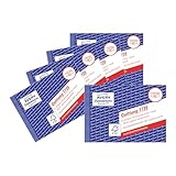 AVERY Zweckform 1735-5 Quittungsblock (A6 quer, 2x40 Blatt, mit...