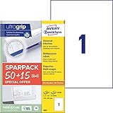 AVERY Zweckform 6603 Universal Etiketten (50 plus 15 Klebeetiketten extra,...