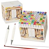 Pinturale Arts 80 Marker Stifte Set für Künstler | Elegante Geschenkbox...