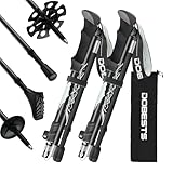 DOBESTS Trekking Poles Aluminium, Foldable Walking Pole for Men,...