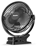 EasyAcc 10000mAh Clip Ventilator, bis zu 37 Stunden 20cm Camping ventilator...