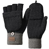 Homealexa Winter Handschuhe Damen Fingerlose Handschuhe Baumwolle Halb...