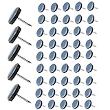 DAGORD 50 Stück Teflon Möbelgleiter mit Nagel 19mm Möbelgleiter Rund...