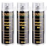 3x Stabilo Adapterschaum B2-500ml | Montageschaum | Bauschaum | PU Schaum |...