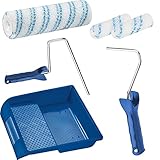 PREMIUM Farbroller-Set (X500) 6-teilg Profiqualität für Wandfarben,...