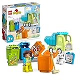 LEGO 10987 DUPLO Recycling-LKW Müllwagen-Spielzeug, Lern- und...