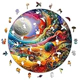 Iconic Puzzles – Powerful Moon, Fantasy, 100 % nachhaltiges Holzpuzzle,...